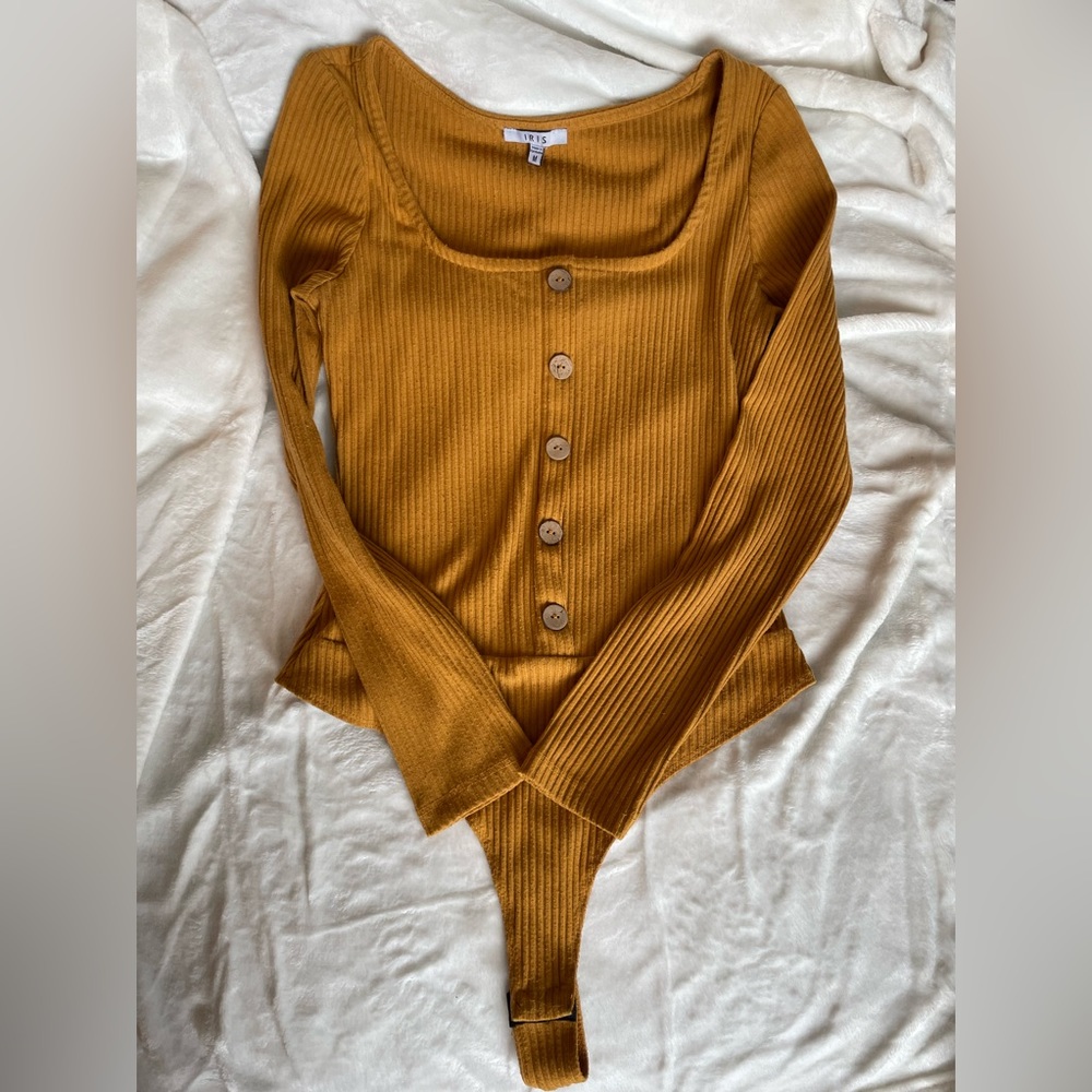 mustard yellow bodysuit